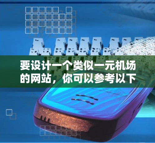 要设计一个类似一元机场的网站，你可以参考以下结构和功能