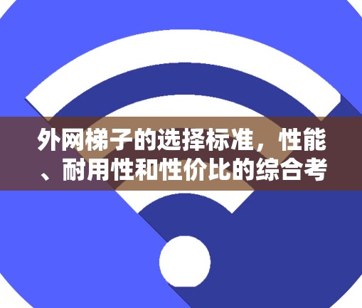 外网梯子的选择标准，性能、耐用性和性价比的综合考量