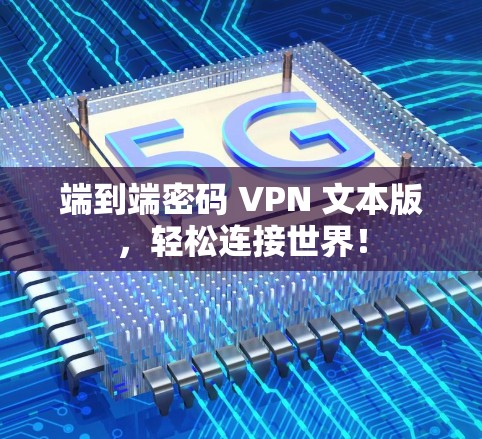 端到端密码 VPN 文本版，轻松连接世界！
